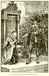 El Rey Carlos y el Portavoz Lenthall