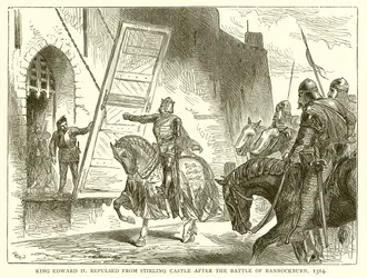 El Rey Eduardo II Rechazado del Castillo de Stirling después de la Batalla de Bannockburn, 1314