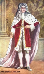 Rey Jorge I (litografía en color)