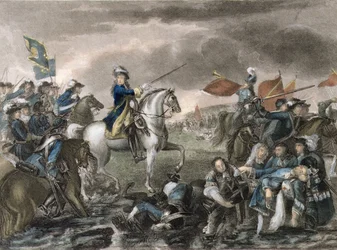 El Rey Guillermo III (1650-1702) en la Batalla del Boyne