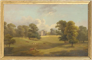 Kings Weston desde el parque de ciervos, principios del siglo XIX