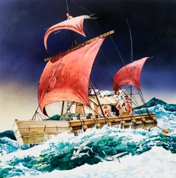 Kon-Tiki en su viaje épico