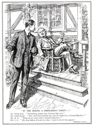Lloyd George y Bonar Law discuten la perspectiva de una elección general, febrero de 1920