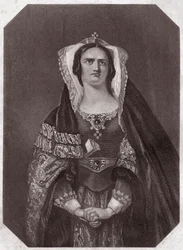 Lady Macbeth (Macbeth) - de la Galería de mujeres de Shakespeare, colección de cuarenta y cinco retratos serios por artistas tempranos de Londres, enriquecidos con avisos críticos y literarios, circa 1838