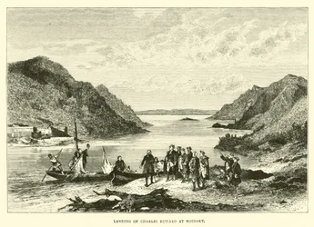 Desembarco de Carlos Eduardo en Moidart