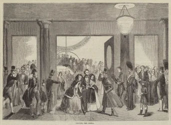 Saliendo de la ópera