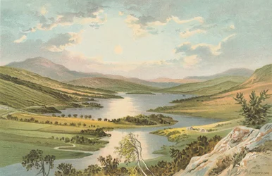 Vista de la Reina en Loch Tummel