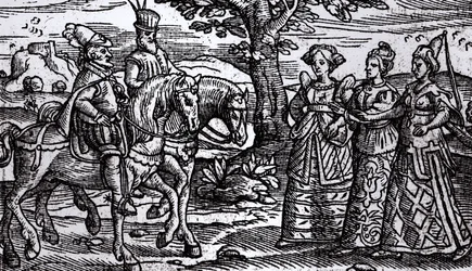 Macbeth, Banquo y las Tres Brujas, La Historia de Escocia, 1577