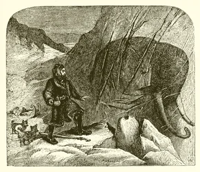 Mamut en el hielo