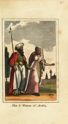 Hombre y mujer de Arabia