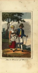 Hombre y mujer de Murcia, España