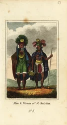 Hombre y mujer de Nuku Hiva