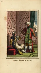 Hombre y mujer de Persia