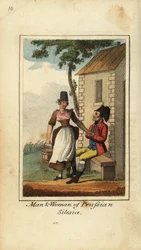 Hombre y mujer de Silesia prusiana