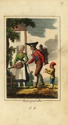Hombre y mujer de Saboya o Savoie