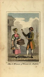 Hombre y mujer de Viena, Austria