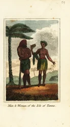 Hombre y mujer de la Isla de Tanna, Vanuatu