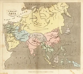 Mapa de Asia, principios del siglo XIX