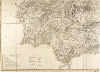 Mapa de España que se dice fue usado por el Duque de Wellington