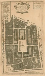 Mapa de la parroquia de San Pablo, Covent Garden, Londres