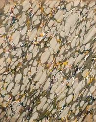 Papel marmoleado, años 1950