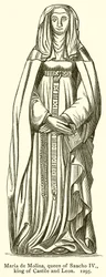 María de Molina, reina de Sancho IV, rey de Castilla y León. 1295