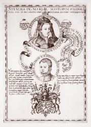 María, Reina de Escocia y su hijo, el Rey Jacobo