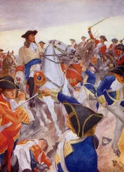 Marlborough en peligro (litografía en color)