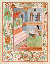 María I bendiciendo anillos de calambre