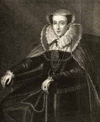 María Reina de Escocia (1542-87) (grabado)