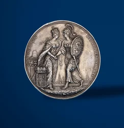 Medalla conmemorativa de la coronación de Guillermo y María, 1689 (reverso de 419670)
