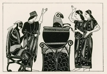 Medea hirviendo al carnero (grabado)