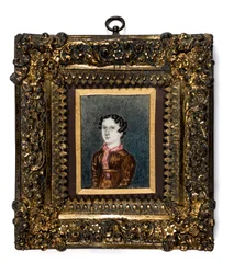 Miniatura de Anne Lister de Shibden Hall (acuarela sobre papel)