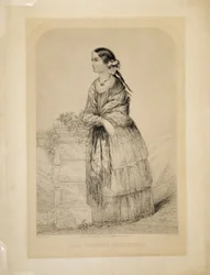 Señorita Florence Nightingale: La amiga de los soldados por Elston, grabado por T.H. Ellis, publicado por Ellis, 51 Jewin Street, Ciudad de Londres, 1 de mayo de 1856