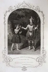 Miss Julia Harland y Miss Conquest como Oberon y Puck, Acto II Escena 2 de 