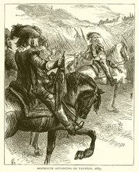 Monmouth avanzando sobre Taunton, 1685
