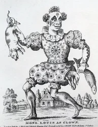Mons. Louis como Payaso, publicado por John Redington, 1860-1872