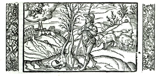 Mes de enero de un Calendario de Pastores, 1579