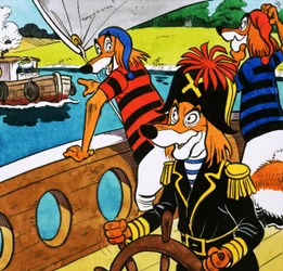 El Sr. Sapo y los perros piratas