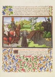 Ms. 2597 Corazón, Deseo y Melancolía en el puente El Paseo Peligroso, que es Guardado por el Caballero Soulcy, edición facsímil de Livre du Coeur d