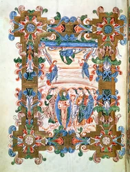Ms 274 (Y-6) fol.81v La Ascensión de Cristo, del Misal de Roberto de Jumieges, c.1016