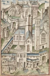 Ms. New Coll 288, f4v. (manuscrito de Chaundler), Vida de William of Wykeham por Thomas Chaundler