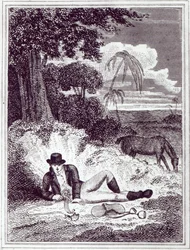 Mungo Park en África, una ilustración de 
