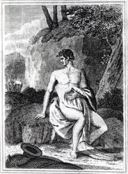 Mungo Park en África, una ilustración de 