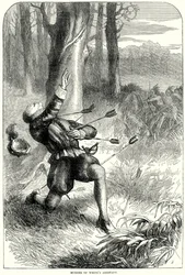 Asesinato del ayudante de White (grabado)