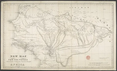 Nuevo mapa para el viaje a la costa noroeste de África, Anno, dibujado e impreso por Dean & Munday