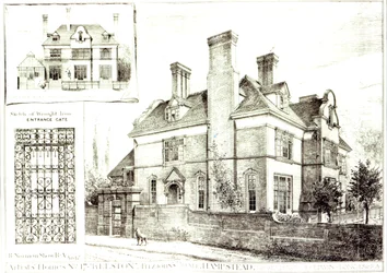 No.17 Kelston, St. Johns Avenue, de The Building News, 10 de febrero de 1882
