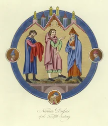 Vestidos normandos del siglo XII