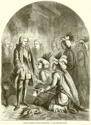 Indios norteamericanos presentados en la corte inglesa