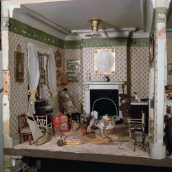 Guardería con juguetes de la Casa de Miss Miles, 1890